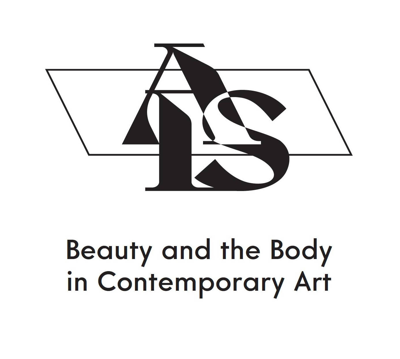 Black and white graphic design title for the exhibition "As Is: Beauty and the Body in Contemporary Art."